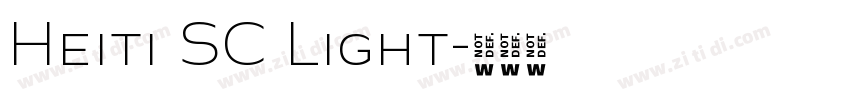 Heiti SC Light字体转换